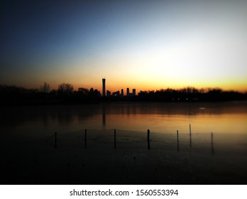 Beijing Skyline From Chaoyang Park