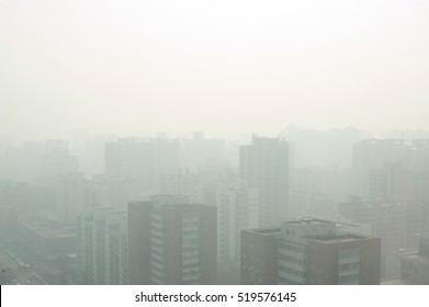 Beijing Smog Skyline