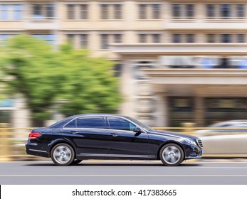 BEIJING-MAY 4, 2016. Mercedes E series. Luxury-car makers can count on China's growing wealth. The number of Chinese with over $1 million in financial assets double the North America rate this year.