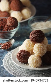 Beijinho And Brigadeiro Sweets - National Cuisine Of Brazil	