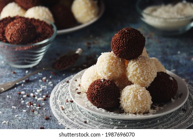 Beijinho And Brigadeiro Sweets - National Cuisine Of Brazil