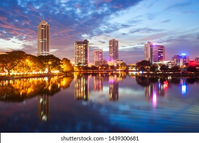 colombo skyline at night