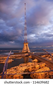 Beirut Corniche During The Sunrise.