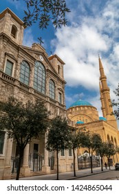 Beirut Downtown - Maronite Church And Al Amine Mosque