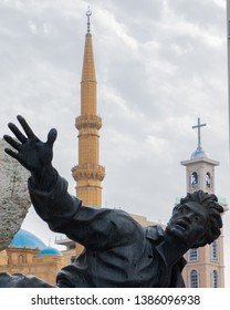 Beirut Lebanon 05012019 Details Martyrs Statue Stock Photo 1386096938 ...