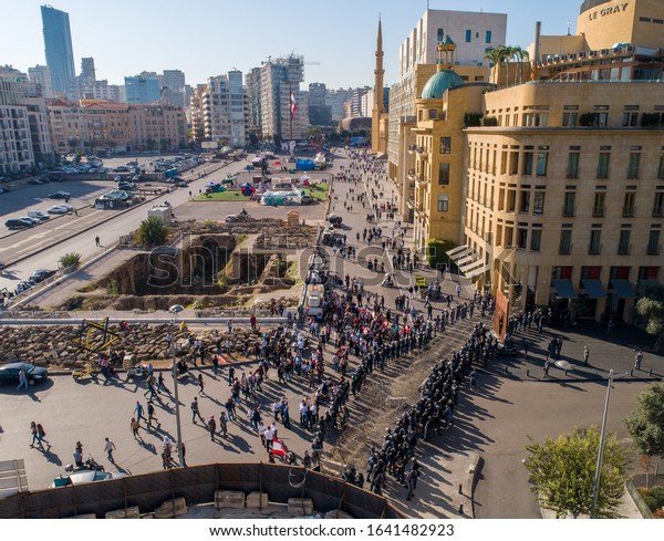 Beirut Lebanon 2019 Aerial Drone Shot Stock Photo (Edit Now) 1641482923