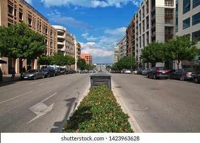 Beirut, Lebanon - 30 Dec 2017. The Street In Beirut City, Lebanon