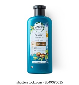 Beirut, Lebanon - April 16, 2021: Herbal Essences Shampoo  Argan Oil Of Morocco 