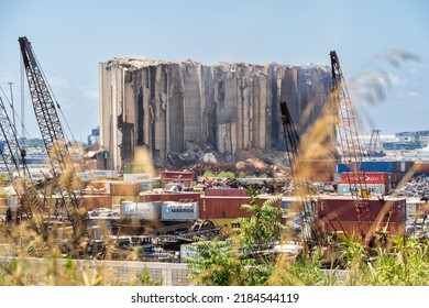 Beirut, Lebanon August 1 2022 - Beirut Port Explosion Blast Site - August 2022