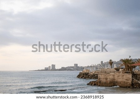 Beirut lebanon city coast mediterranean sea  