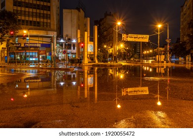 Beirut, Lebanon - February 17, 2021 - Achrafieh Sassine Square