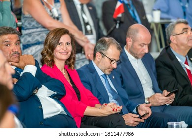 Beirut - Lebanon - June 08-2019, Lebanese Foreign Minister Gebran Bassil With Energy Minister Nada Boustany