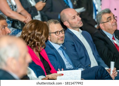 Beirut - Lebanon - June 08-2019, Lebanese Foreign Minister Gebran Bassil With Energy Minister Nada Boustany