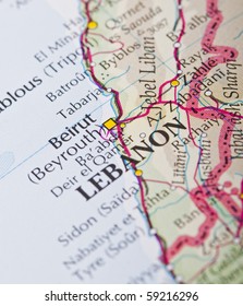 Beirut, Lebanon Map