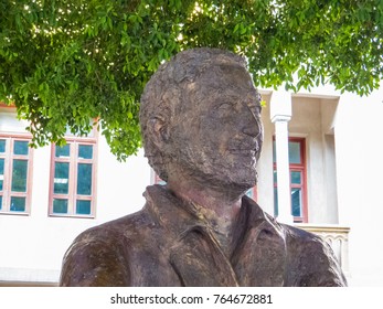 BEIRUT, LEBANON - NOVEMBER 3, 2017 - Samir Kassir Statue In Beirut Central District. 