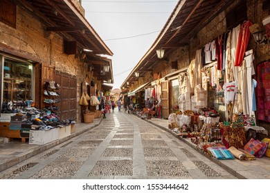 Beirut, Lebanon - October 22, 2012: Souvenir Stalls In The Old Souk In The Historic Seaside Town Of Byblos, Lebanon