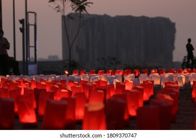 Beirut / Lebanon - September 4th 2020: Exactly A Month After The Port Blast, Protesters And Family Of Victims Gather For A Memorial To All The Victims That Died And A March And Vigil Took Place