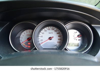 Bekasi, Indonesia- June 13, 2020 : Nissan Grand Livina Spedometer, Suitable For News Automotive