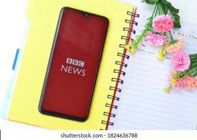 Bekasi, Indonesia - Sept 28,2020: BBC News On Smartphone, Popular Tv Channel In The World Wide