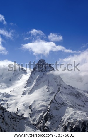 Similar – Matterhorn in clouds