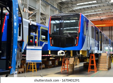 Belarus, 08, Jun, 2019: Rail Car Assembly Plant 