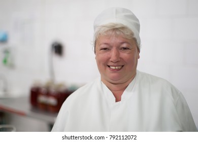 Belarus, The City Of Gomel, 02 June 2017.Burn Hospital.Portrait Of The Russian Cook.The Employee Of A Dining Room