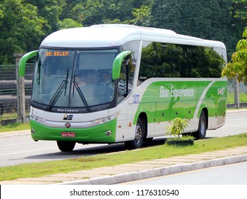 Belem/Para/Brazil - October 25, 2012: Bus Of The Company Boa Esperanca That Makes The Transport Of Passengers Between The City Of Belem And Another City Of The Interior Of The State Of Para.