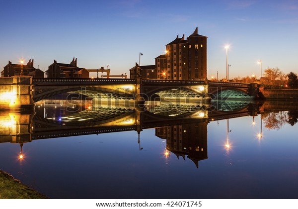 Belfast Architecture Along River Lagan Belfast Stock Photo (Edit Now ...