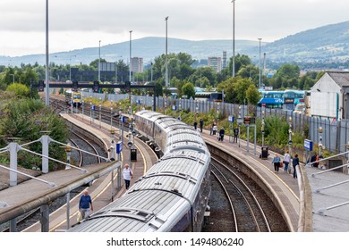 Belfast, Northern Ireland, UK - July 31, 2019: The Great Victoria Street Train Station In Belfast, Northern Ireland, UK.