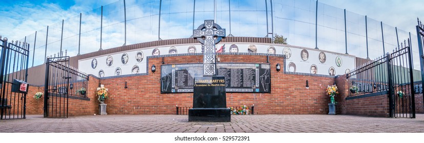 Belfast, Northern Ireland/UK - 29-11-2016 - Memorial Refers To The Troubles, Conflict In Northern Ireland During The Late 20th Century. The Conflict Was Primarily Political And Nationalistic.