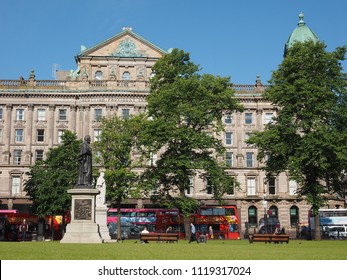 BELFAST, UK - CIRCA JUNE 2018: Donegall Square