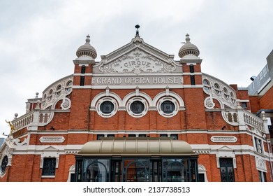 Belfast, UK- Feb 19, 2022: The Grand Opera House In Belfast Northern Ireland.