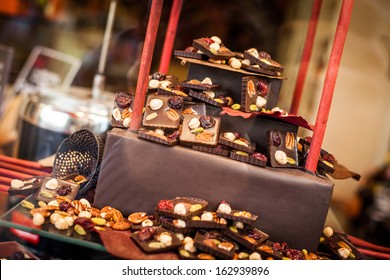 Belgian Chocolate Shop With Natural Light.