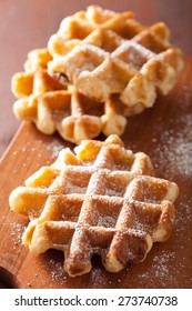 Belgian Waffles With Icing Sugar