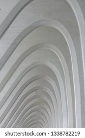 Liège, Belgium - 06 23 2017: Beautiful Architecture From The Liège-Guillemins Railway Station. The Design Is From Architect Santiago Calatrava