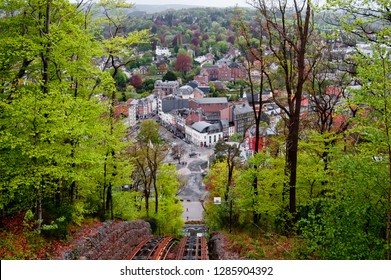 Belgium City Spa View From Nearby Hill