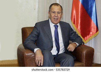 BELGRADE, Belgrade - December 11, 2016: Russian Foreign Minister Sergey Lavrov,Serbia 2016