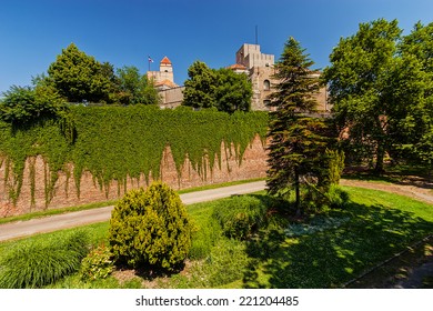 Belgrade Fortress And Kalemegdan Park With Dramatic Clouds 