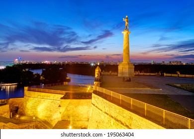 Belgrade Fortress At Night, Belgrade Serbia