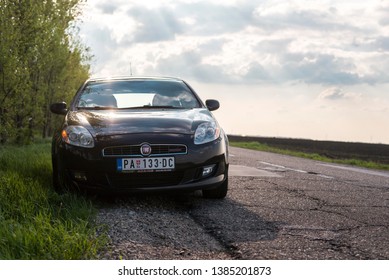 Belgrade, Serbia - April 25 2019 : Fiat Bravo Car Front 