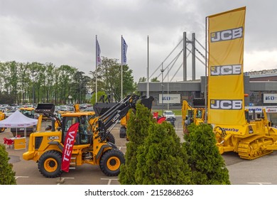 Belgrade, Serbia - April 28, 2022: Famous British Manufacturer of Construction Equipment Jcb at Trade Fair Expo.