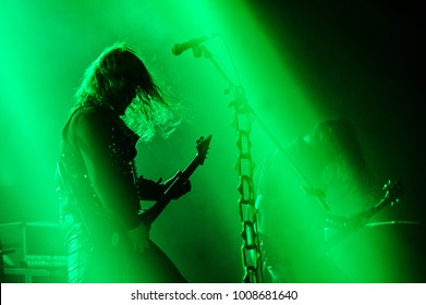 Belgrade, Serbia - January 19th, 2018: Death Metal Band Vader Performing At Belgrade Metal Meeting Festival