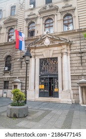 Belgrade, Serbia - June 7, 2022: National Bank Of Serbia.