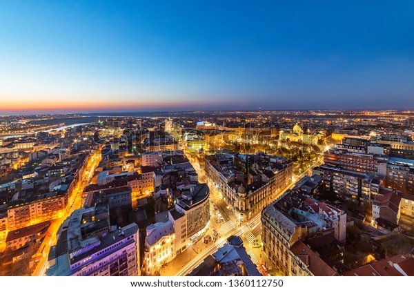 Belgrade Serbia March 31 2019 Aerial Stock Photo (Edit Now) 1360112750