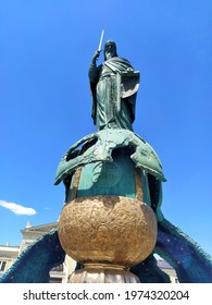 Belgrade, Serbia: May 5, 2021 - He Monument To The Grand Prince Of The Serbian Grand Principality From 1166 To 1196 Stefan Nemanja, The Work Of The Russian Sculptor And Academi