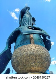 Belgrade, Serbia: May 5, 2021 - The Monument To The Grand Prince Of The Serbian Grand Principality From 1166 To 1196 Stefan Nemanja, The Work Of The Russian Sculptor And Academic From Moscow Alexander