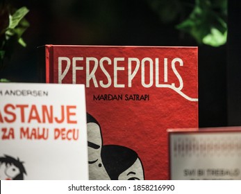 BELGRADE, SERBIA - OCTOBER 14, 2020: Persepolis Comic Strip Book For Sale In A Bookstore. Written By Marjane Satrapi, A French Iranian Author, It Is An Autobiographical Bande Dessinee.

