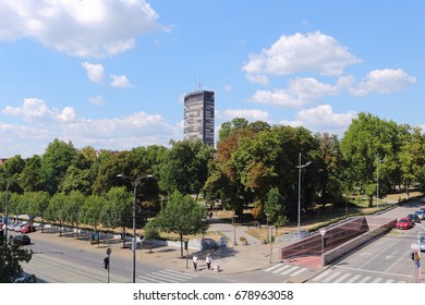 Belgrade,Serbia 17.07.2017. Building Beogradjanka View From Nemanjina Street