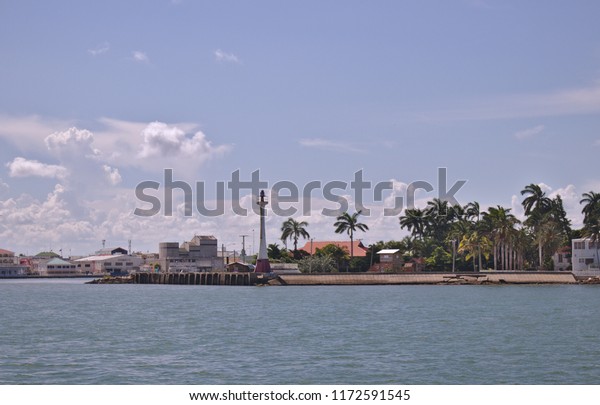 Belize City Belize August 24 18 Buildings Landmarks Stock Image