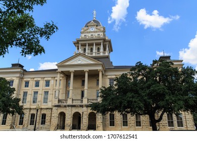 The Bell County Courthouse Is The Third Courthouse Build On This Site In 1884 In Belton, Texas, USA.